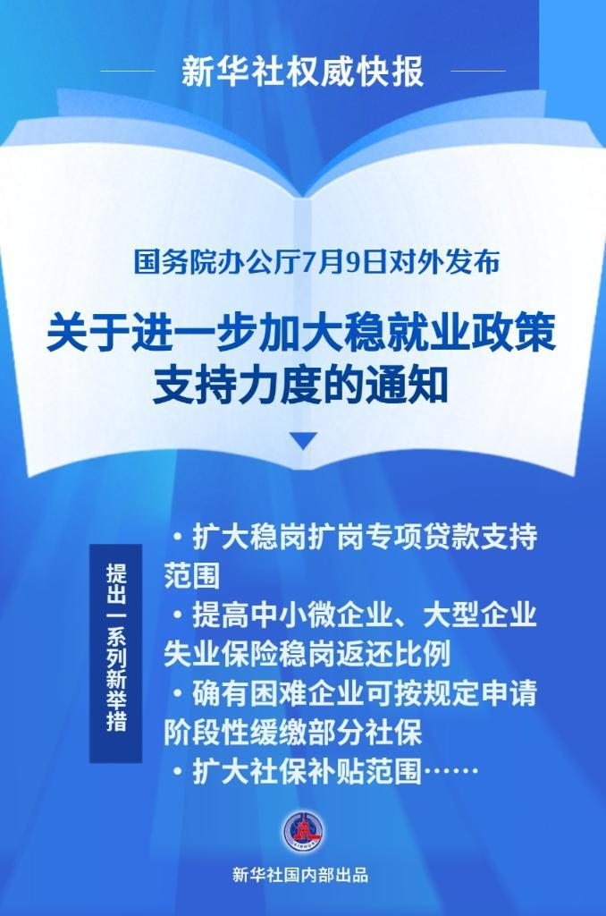 新华社权威快报丨加力!我国推出新一批稳就业支持政策(图1) 新华社权威快报丨加力!我国推出新一批稳就业支持政策(图1)